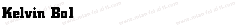 Kelvin Bold字体转换